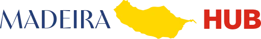 Official logo of Madeira Hub, featuring a yellow map of Madeira Island. We provide premium car rentals and holiday accommodation across Funchal and the Madeira region.